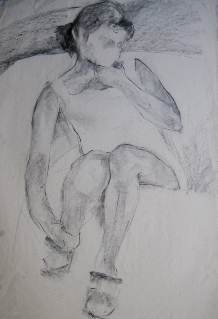 Скица на Роси || Въглен / charcoal || 1999