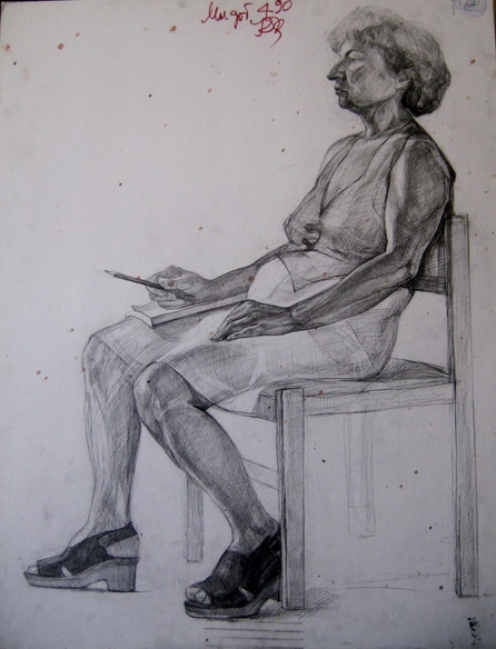 Жена || Молив / pencil || 1999