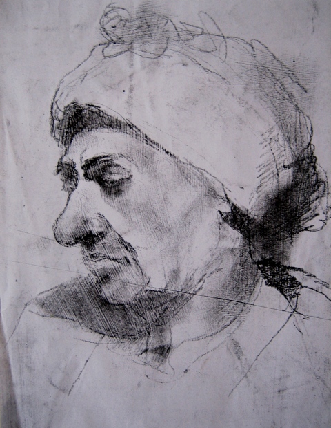 Баба Надка 2 || Въглен / charcoal || 1998